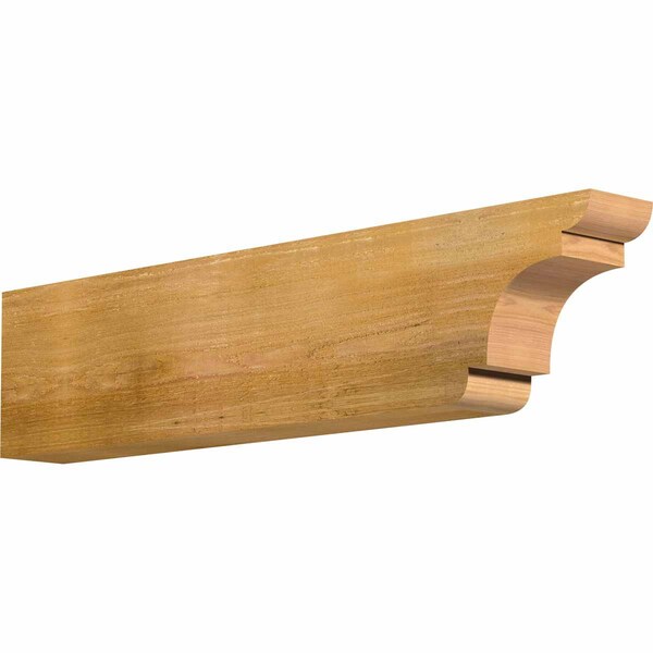 Ekena Millwork New Brighton Rough Sawn Rafter Tail, Western Red Cedar, 4"W x 8"H x 36"L RFT04X08X36NEB00RWR - main